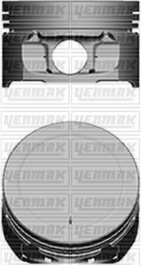 YENMAK 31-04101-000 MOTOR PİSTON SEGMAN STD P106-P206-P306-P307-P308-PARTNER-BERLINGO-C2-C3-C4-XSARA TU5JP4 1.6 16V TEPE YÜK 0.15 MM 109 KW