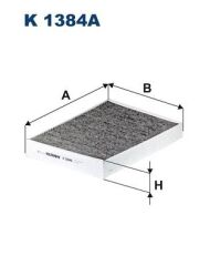 FILTRON K1384A POLEN FİLTRESİ KARBONLU VOLVO S90 16 > V90 16 > V60 18 > XC60 17 > XC90 15 > 31404470-DN099003