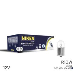 NIKEN 0630010408 NIKEN 12V 67 AMPUL R10W BA15s 10LU