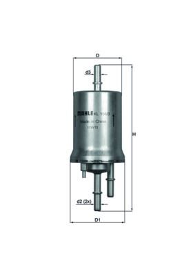 MAHLE KL156.3 YAKIT FİLTRESİ GOLF V-JETTA III-POLO IV-CADDY III-FABIA II-OCTAVIA II-A3-IBIZA IV-1.4-1.6 16V 4 BAR