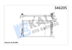 KALE 346205 RADYATÖR DACIA DUSTER 1.5 DCİ-1.5 DCİ 4x4 2010 > AL/PL/BRZ