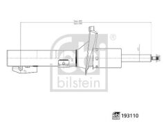 FEBI 193110 AMORTİSÖR ÖN TRANSİT V347/V348 06> SAG/SOL GAZLI