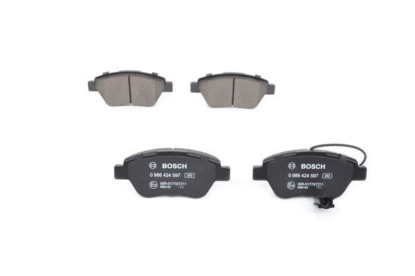 BOSCH 0986424597 ÖN BALATA NEMO 1.3 HDİ 75 09 >BIPPER 1.3 HDİ 75 10 >BIPPER TEPEE 1.3 HDİ 10 > FIORINO 1.4 1.3D 09 > ÇİFT FİŞLİ