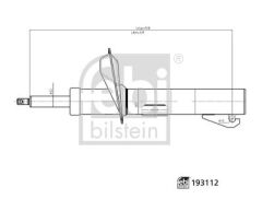 FEBI 193112 AMORTİSÖR ÖN SOL FORD CONNECT 02>