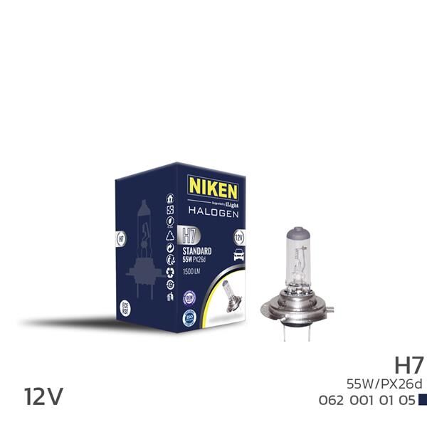 NIKEN 0620010105 NIKEN H7 55W HALOJEN AMPUL PX26d 12V