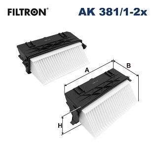 FILTRON AK381.1-2X HAVA FILTRE TAKIMI MERCEDES OM642 W204 S204 C218 X218 W212 C207 A207 W463 W166 C292 W164 W166 W221