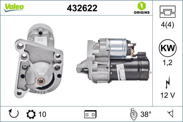 VALEO 432622 MARŞ MOTORU ŞANZUMAN R9-R19 ENJ MGN-CLIO-LGN 10 DŞ