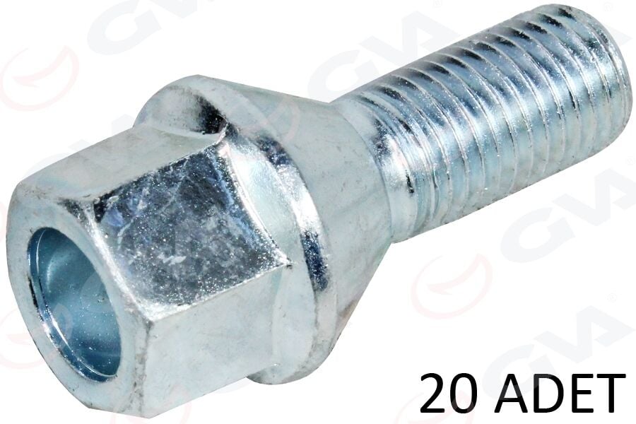 GVA 8810137 BİJON CİVATASI DELİKLİ-GALVANİZ DACIA-MERCEDES-RENAULT AA17-M12x1.50x22 PAKET ADET : 20