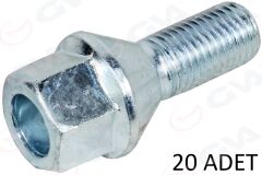 GVA 8810137 BİJON CİVATASI DELİKLİ-GALVANİZ DACIA-MERCEDES-RENAULT AA17-M12x1.50x22 PAKET ADET : 20