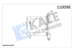 KALE 0583862AL KALORİFER RADYATÖRÜ MGN I-CLIO I-R19 234x157X42 2 SIRA AL PL SİSTEM