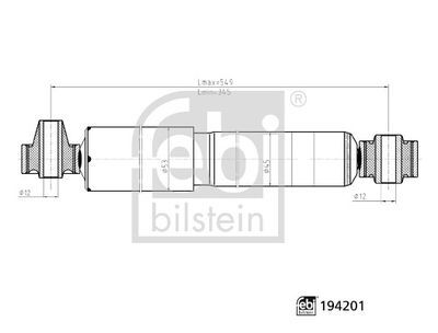 FEBI 194201 ARKA AMORTİSÖR FIAT DOBLO III 10> OPEL COMBO 10>