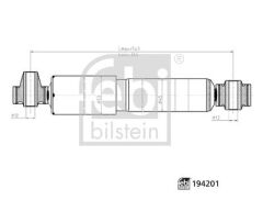 FEBI 194201 ARKA AMORTİSÖR FIAT DOBLO III 10> OPEL COMBO 10>