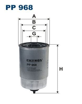 FILTRON PP968 YAKIT FİLTRESİ PEUGEOT BOXER 00>06 2.0 HDI 2.8 HDI ALFA ROMEO 147-156-166 1.9 JTD 2.4 JTD FIAT STRAD A 03> STİLO 01>06 PALIO 01> DUCATO 01>06 BRAVO 01>06 1.9 JTD 2.0 JTD 2.8 JTD