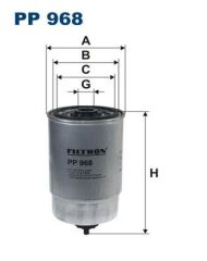 FILTRON PP968 YAKIT FİLTRESİ PEUGEOT BOXER 00>06 2.0 HDI 2.8 HDI ALFA ROMEO 147-156-166 1.9 JTD 2.4 JTD FIAT STRAD A 03> STİLO 01>06 PALIO 01> DUCATO 01>06 BRAVO 01>06 1.9 JTD 2.0 JTD 2.8 JTD