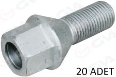 GVA 8820141 BİJON CIVATASI DELİKLİ-GEOMET FIAT DOBLO Y.M CITROEN-PEUGEOT-OPEL-FORD AA17 -M12x1.25x22 PAKET ADET : 20