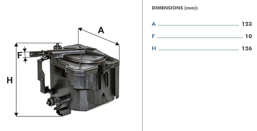 FILTRON FILT PS 974/1 206/207/307/308/PARTNER/S40/V50/FOCUS YAKIT FILTRESI 1682253080/30750085