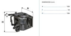 FILTRON FILT PS 974/1 206/207/307/308/PARTNER/S40/V50/FOCUS YAKIT FILTRESI 1682253080/30750085