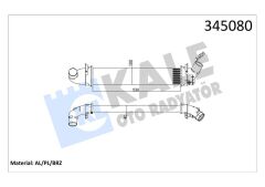 KALE 345080 TURBO RADYATÖRÜ INTERCOOLER DACIA LOGAN 04 > SANDERO 08 > 1.5 DCİ 654X113X108 MEK. AL/PL/BRZ