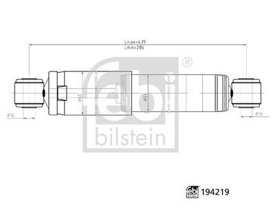 FEBI 194219 ARKA AMORTİSÖR BOXER III-JUMPER III 2.2 HDİ-3.0 HDİ 06> DUCATO III 2.2D-2.3D GAZLI