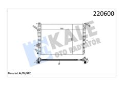 KALE 0559011AB RADYATÖR RENAULT FLUENCE 1.6 BENZİNLİ 1 SIRA ALB SİSTEM