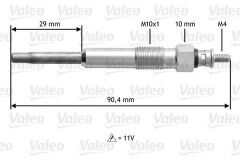 VALEO 345102 KIZDIRMA BUJISI PARTNER-BERLINGO-JUMPY-SCUDO-XSARA-P206-P306-EXPERT-C15 1.9 D DW8-DW8B 00> P106-SAXO-XSARA-AX-ZX TUD5 1.5 DIZEL 94>