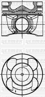 YENMAK 36-04581-050 PİSTON SEGMAN 050 NISSAN NAVARA 2.5L YD25DDTI D40 08-> 47.40 mm yanma odası çapı çap 89.50 mm / ölçü 2.0 x 2.0 x 3.0 Adet fiyatıdır