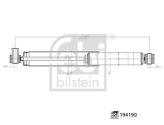 FEBI 194190 AMORTİSÖR ARKA AKS-ARKA AKS SOL-ARKA AKS SAĞ FORD CAR-FORD MOTOR COMPANY