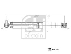 FEBI 194190 AMORTİSÖR ARKA AKS-ARKA AKS SOL-ARKA AKS SAĞ FORD CAR-FORD MOTOR COMPANY