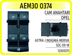AEM30 0374 CAM AÇMA ANAHTARI DÜĞMESİ ÖN SOL SÜRÜCÜ ASTRA J-INSIGNIA A-MERIVA B-ZAFIRA C-MOKKA