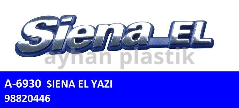 AYHAN A6930 ARKA YAZI SIENA EL