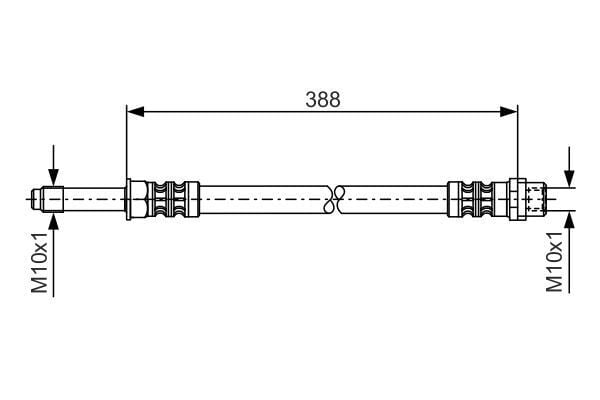 BOSCH 1987476300 FREN HORTUMU ON / ARKA MERCEDES SPRINTER B906 B907 B910 . VW CRAFTER 30-35-50