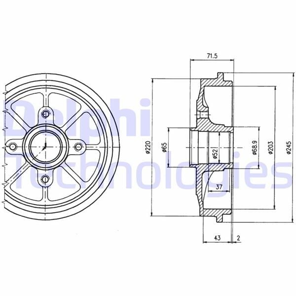 DELPHI BF484 ARKA FREN KAMPANASI RULMANSIZ C2-C3-C3 II-C3 PLURIEL-P206-P206 T3E -P1007 1.1-1.2-1.4HDI- 1.6HDI 03> P301-P208-C3 III-DS3-C4 CACTUS-C-ELYSEE DV6DTED EURO5 MOTOR 203 42 ABS Lİ - ABS SİZ