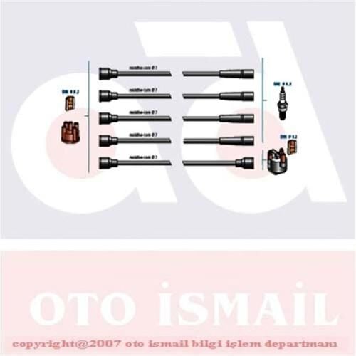 DODUCO 7724 BUJİ KABLOSU BOBİN KABLOSU BUJİ KABLOSU TK R9-R19-BROADWAY 1.4 8V 1.6 8V TWINGO-CLIO 1.2 D7F