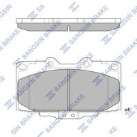 SANGSIN SP1486 ÖN FREN BALATA SUBARU IMPREZA WRX 2.0L EJ205 TURBO GD GG kasa 01-06 / NISSAN 200SX 2.0L SR20DET TU RBO S14 kasa 94-99