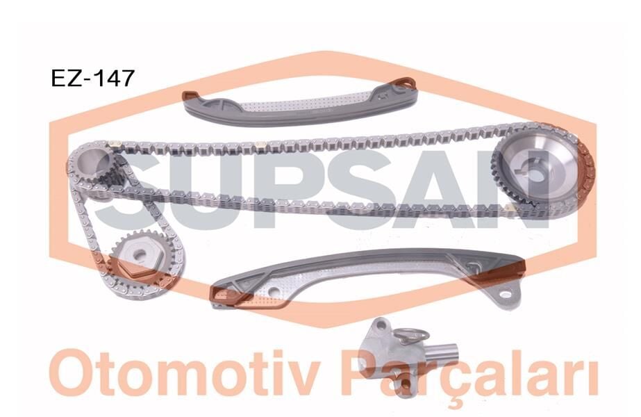 SUPSAN EZ-147 EKSANTRİK ZİNCİR SETİ MEGANE IV 15> FLUENCE 10> JUKE F15 10>19 QASHQAI 07>13 J10. NJ10. JJ10E DUSTER 10> DOKKER 12> 1.6 SCE H4M