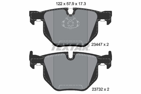 TEXTAR 2344704 FREN BALATASI ARKA BMW E70 F15 E71 F16