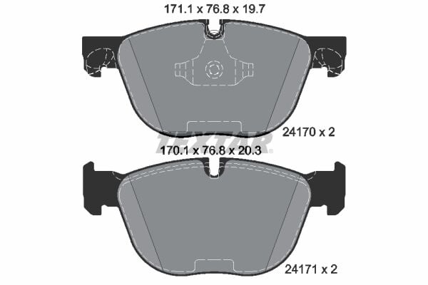 TEXTAR 2417001 FREN BALATASI ON BMW E70 E71 F15 F85 F16 F86