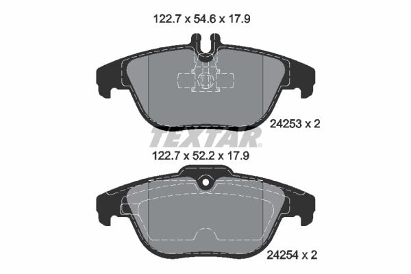 TEXTAR 2425301 FREN BALATASI ARKA MERCEDES W204 S204 X204 C207 A207