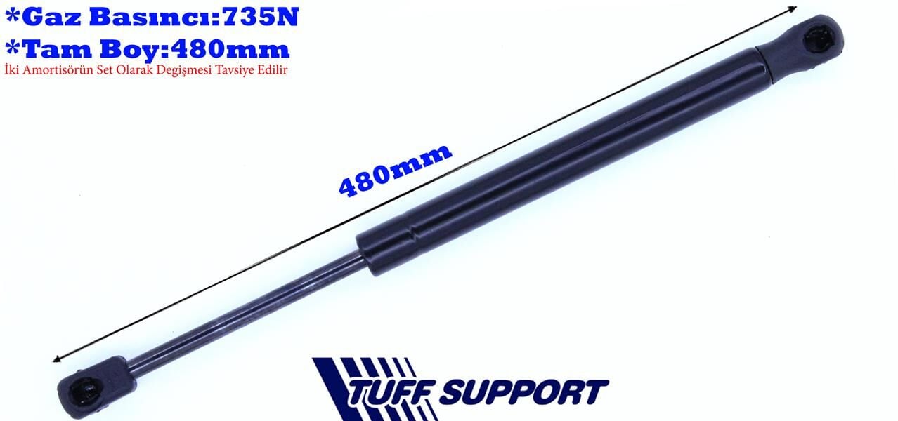 TUFFSUPPORT 612886 BAGAJ AMORTİSÖRÜ RENAULT MEGANE III GRANDTOUR 09>