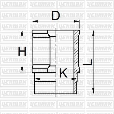 YENMAK 51-05909-000 MOTOR GÖMLEĞİ R21-MNGR-CNCRD 88.00 ÇAP STD